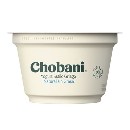 Yoghurt Chobani Batido Natural sin Grasa 150g
