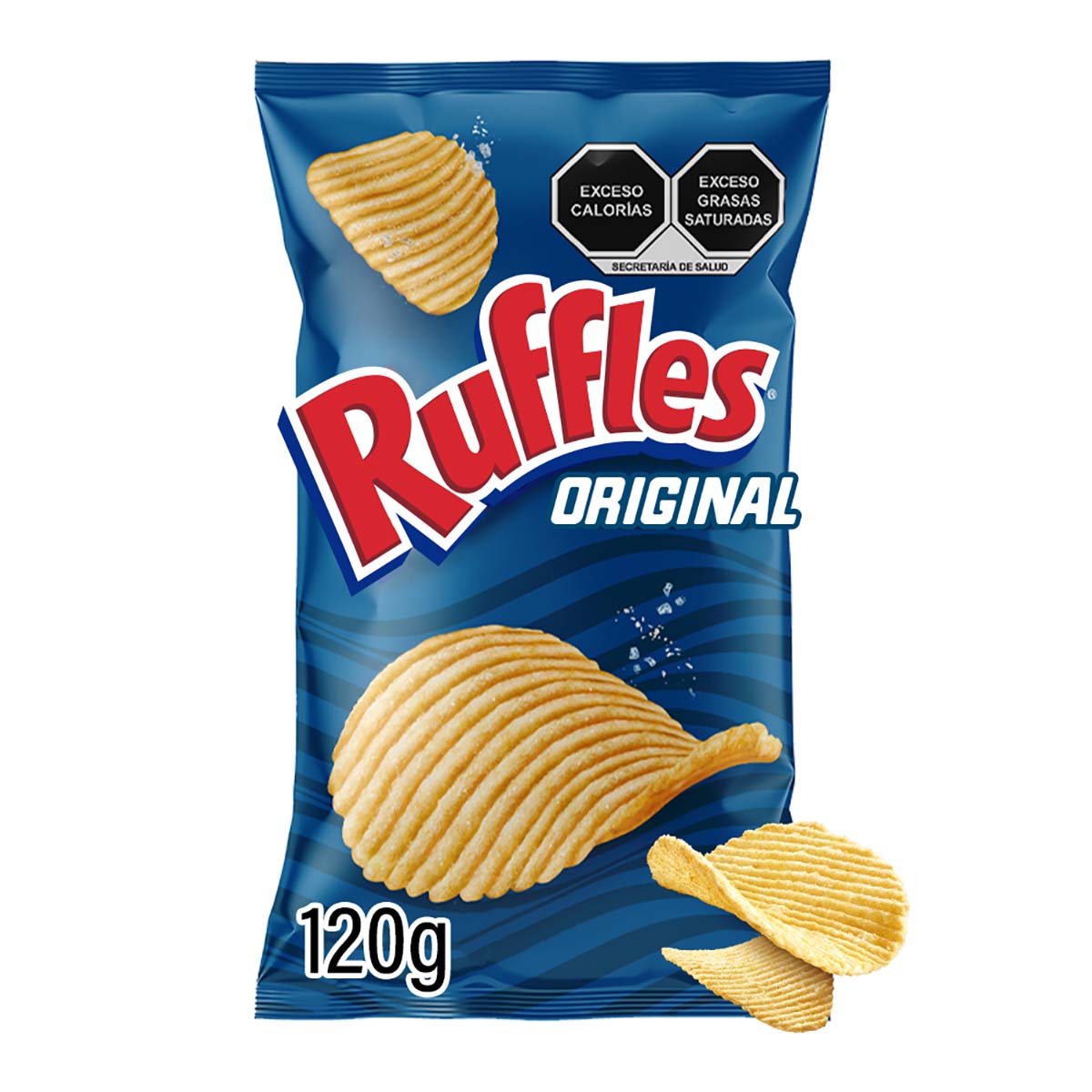 Papas Con Sal Sabritas Ruffles Original 120g | Chedraui