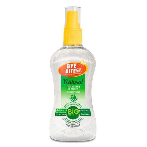 Spray Repelente de Mosquitos Bye Bites Natural 130ml