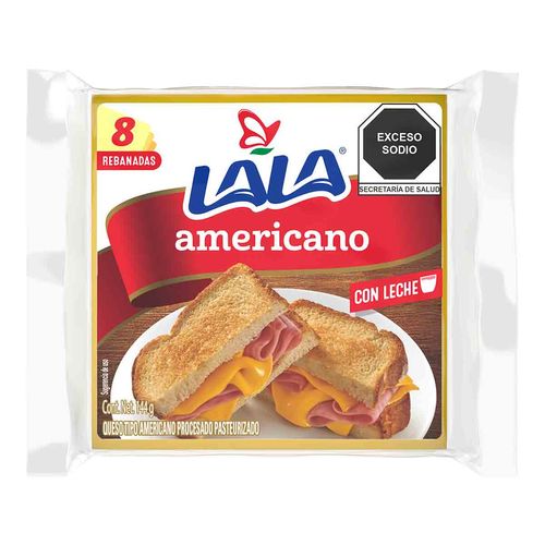 Queso Lala Americano Rebanado 144g