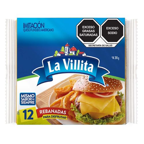 Queso La Villita Estilo Fundido Americano 210g