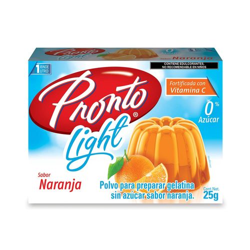 Gelatina Pronto Light Sabor Naranja 25g