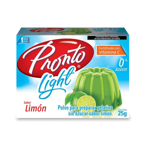 Gelatina Pronto Light Sabor Limón 25g