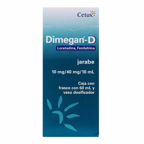 Jarabe Dimegan-D Frasco con 60ml