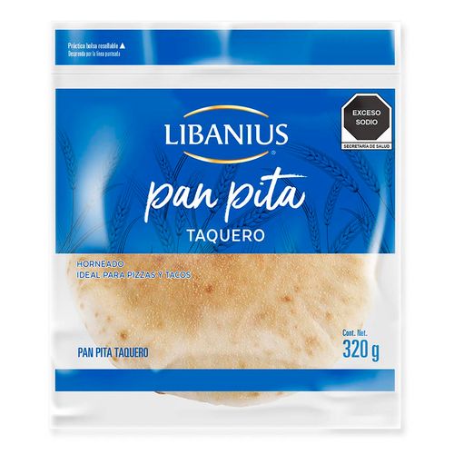 Pan Pita Libanius Taquero 320g