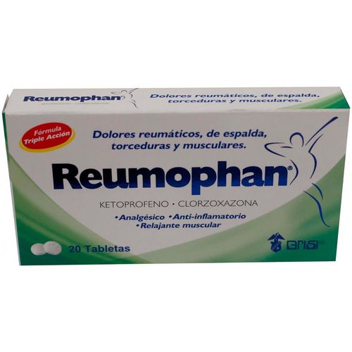 Tabletas Reumophan Caja con 20 Tabletas