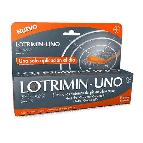 Crema Lotrimin-Uno con Bifonazol para Pie de Atleta Tubo con 20g