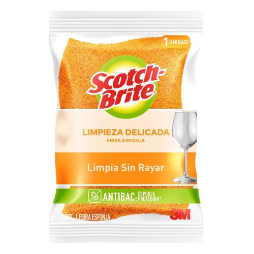 Fibra 3M Scotch Brite Cero Rayas Naranja Grande