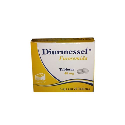 Tabletas Diurmessel 40mg Caja con 20 Tabletas