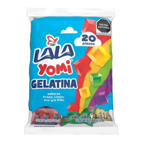 Gelatina Lala Yomi Surtido 20 Piezas 40g