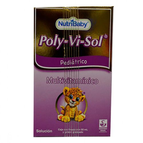 Solución Pediátrica Poly-Vi-Sol Multivitamínico Frasco con 50ml