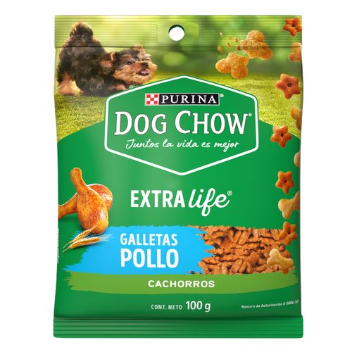 Purina Dog Chow Abrazzos Galletitas para Cachorro Sabor a Pollo 100g