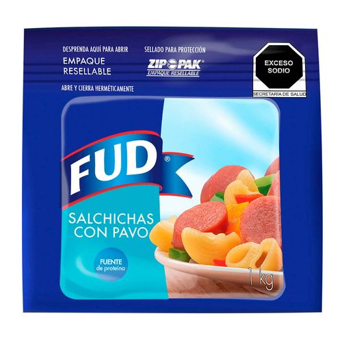 Salchichas Fud con Pavo 1 kg