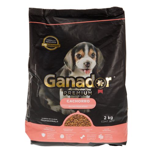 Alimento para perro Ganador Premium Cachorro Razas Pequeñas 2kg