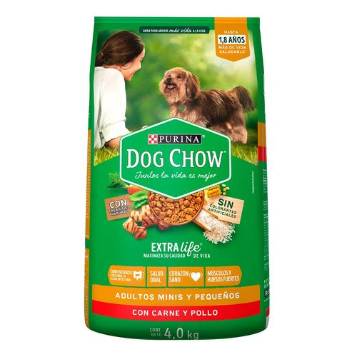 Purina Dog Chow Perros Adultos Minis y Pequeños Bulto de 4kg