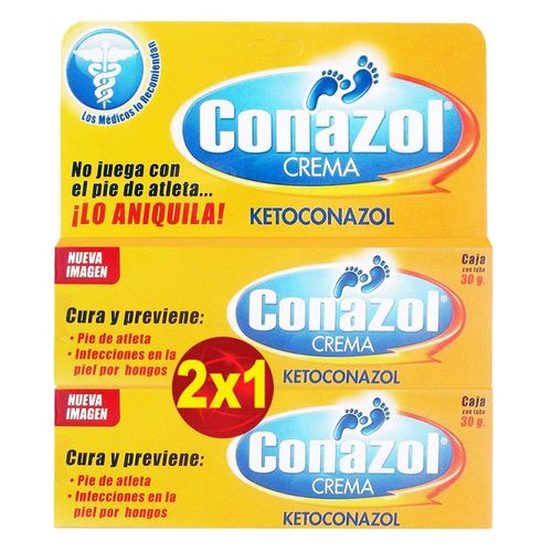 Crema Conazol 2 Cajas con Tubo de 30g