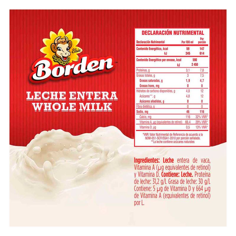 Leche Borden Entera 1L | Chedraui