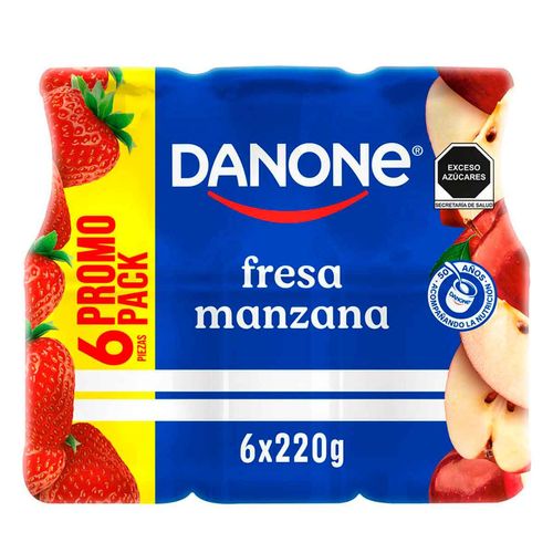 Yoghurt Danone Bebible Con Fresa Y Manzana 6x220g