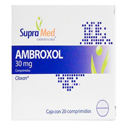 Comprimidos SupraMed Ambroxol 30mg Caja con 20 Comprimidos