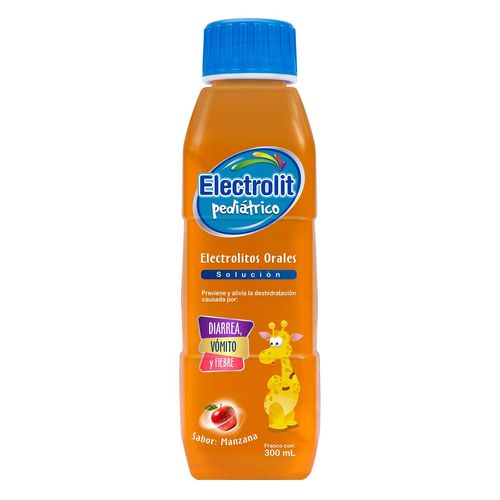 Electrolitos Orales Solución Pediátrica Electrolit Pediátrico Sabor Manzana 300ml