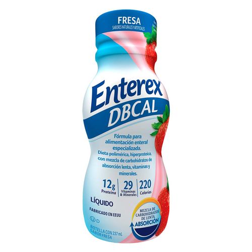 Suplemento Alimenticio Enterex DBT Sabor Fresa 237ml