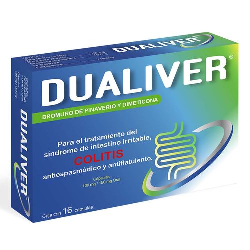 Cápsulas Dualiver 100mg/150mg Caja con 16 Cápsulas