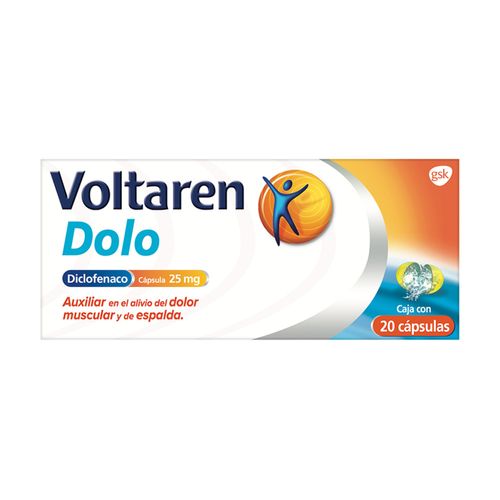 Voltaren Dolo 25mg 20 Capsulas