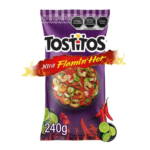 Nachos Sabritas Tostitos Xtra Flamin Hot 240g