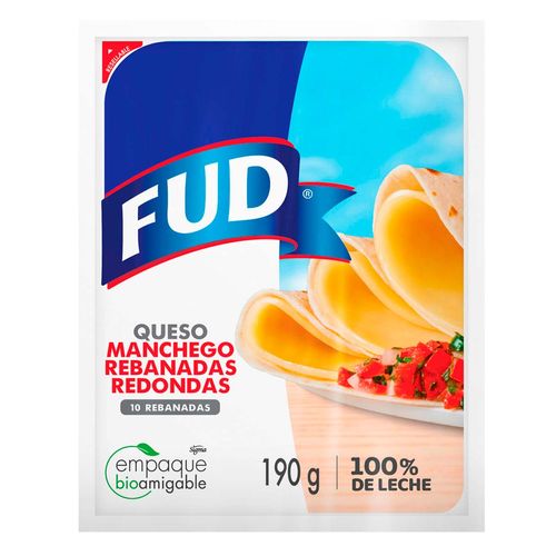Queso Fud Manchego Rebanadas Redondas 190g
