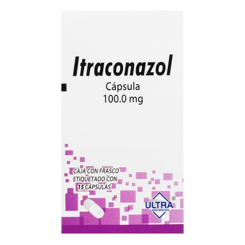 Cápsulas Genéricas Itraconazol 100mg Caja con 15 Cápsulas
