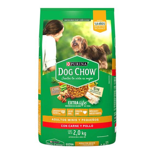Purina Dog Chow Perros Adultos Minis y Pequeños Bulto de 2kg