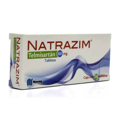 Tabletas Amsa Telmisartán 80mg Caja con 28 Tabletas
