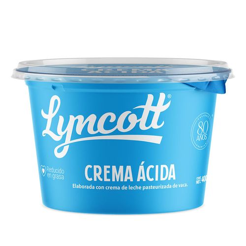 Crema Lyncott Reducida Grasa 400g
