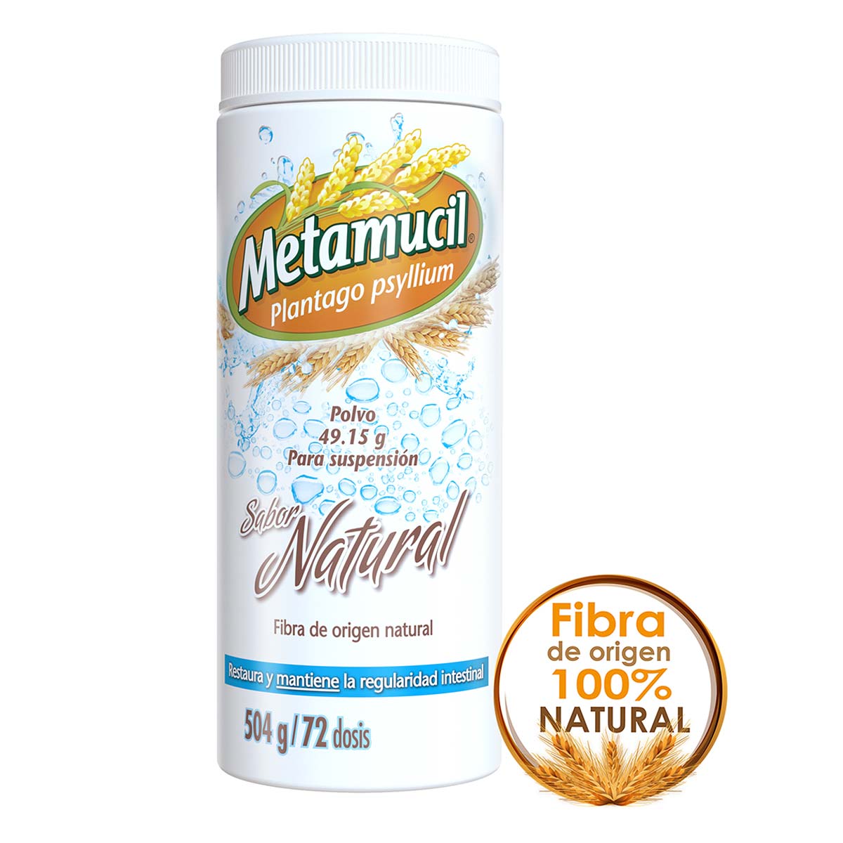 Polvo Metamucil Natural 504g | Chedraui