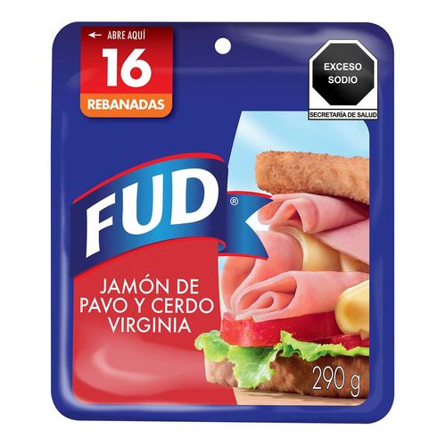 Jamón de Pavo y Cerdo Fud Virginia 290g