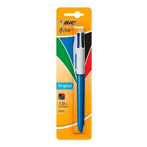 Bolígrafo Bic 4 Color Punto Mediano 4 Tintas en 1