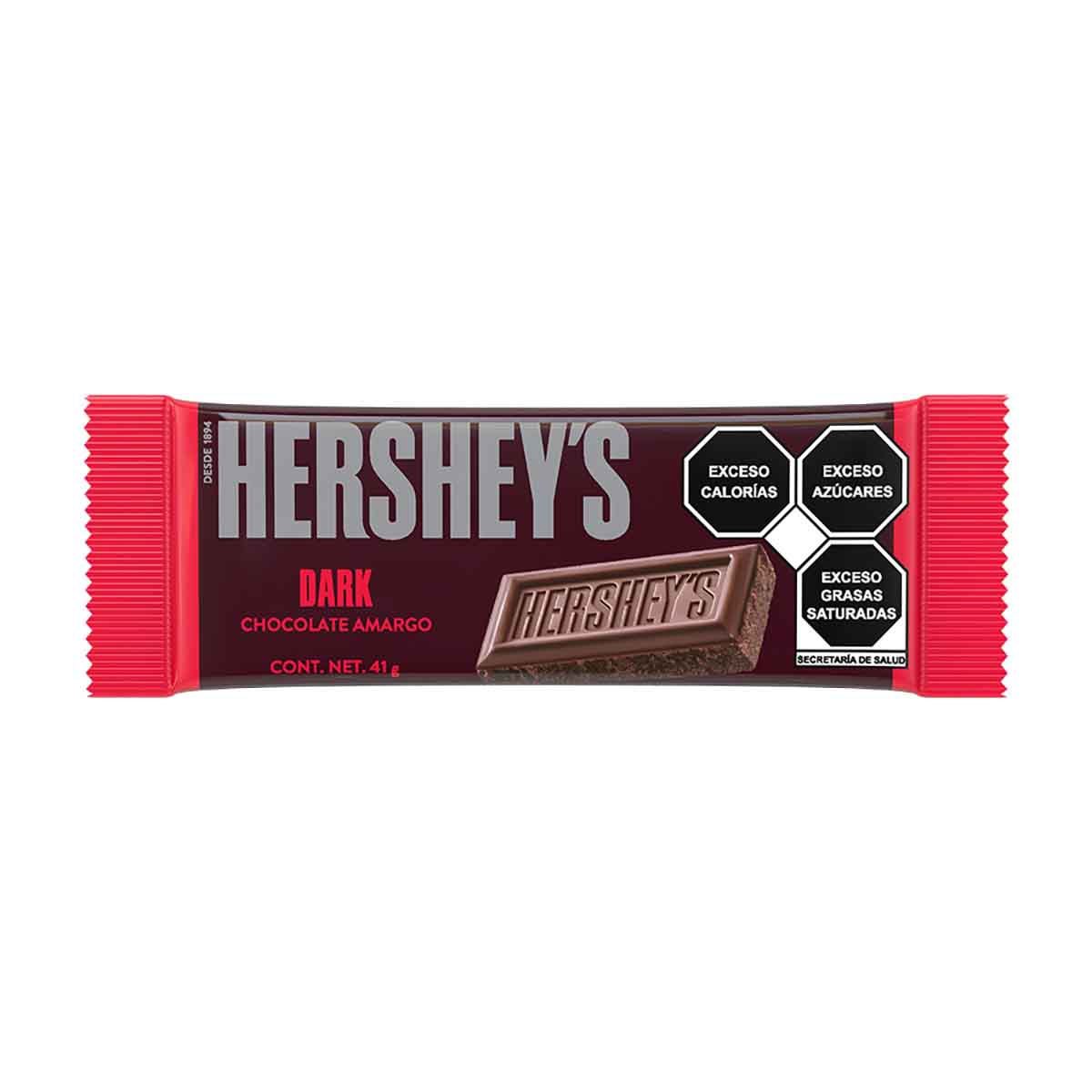 Barra de Chocolate Hershey's Dark 3 Pack 41g | Chedraui