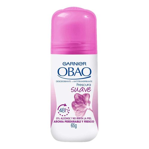 Antitranspirante en Roll On Garnier Obao Frescura Suave 65g.