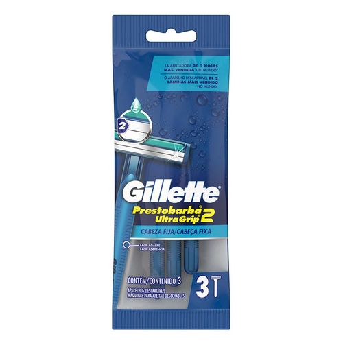 Rastrillos Desechables Gillette Prestobarba Ultragrip 3 Rastrillos.