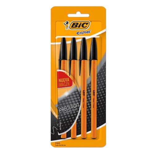 Bolig Bic Punto Fino 4pz Azul.