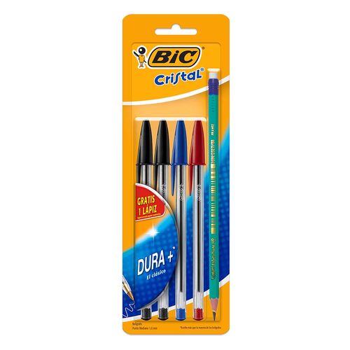 Bolig Bic Punto Medio 4pz Negro.