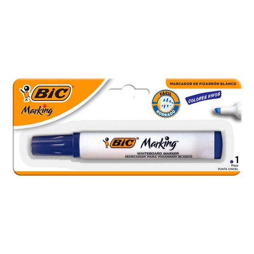Marcador Bic Pizarron Azul.
