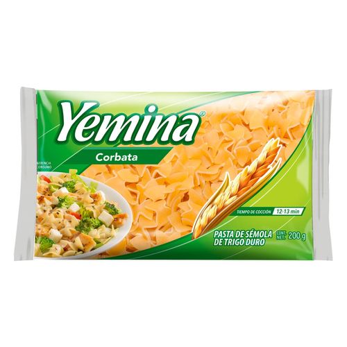 Pasta Yemina Corbata Bolsa 200g