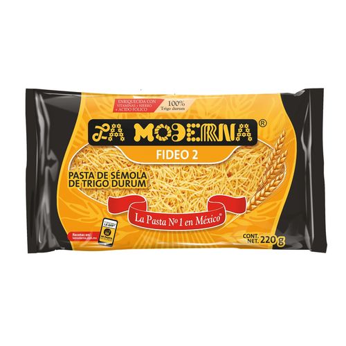 Pasta para Sopa La Moderna Fideo 2 220g