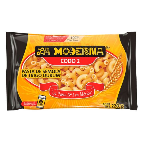 Pasta para Sopa La Moderna Codo 2 220g