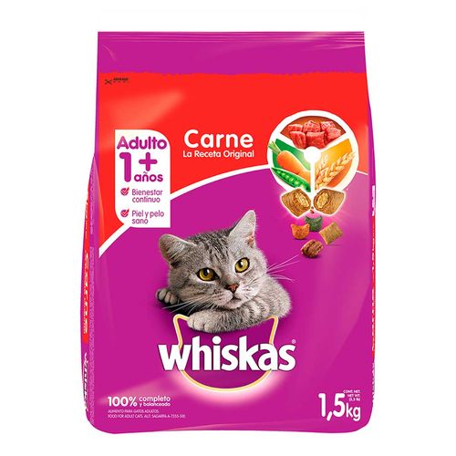 Alimento Seco para Gatos Whiskas Receta Original 1.5kg