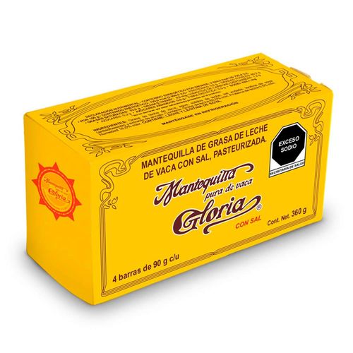 Mantequilla Gloria con Sal 360g