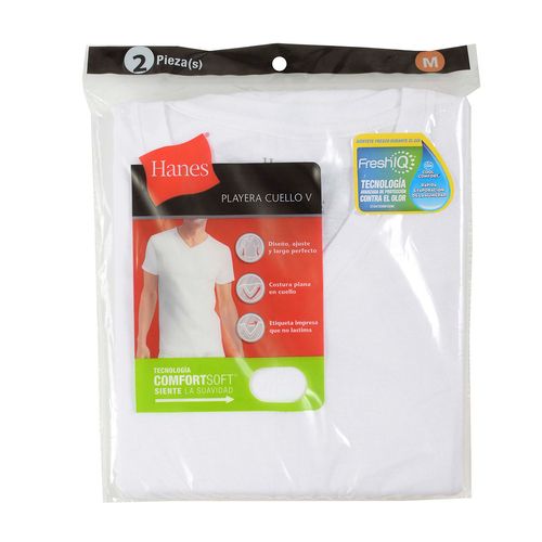 Playera Interior Hanes Cuello V 0777C01