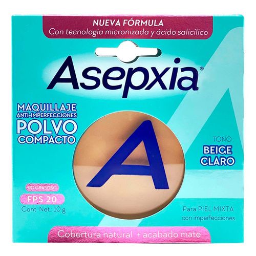 BB Maquillaje Polvo Beige Mate Asepxia 10 g.