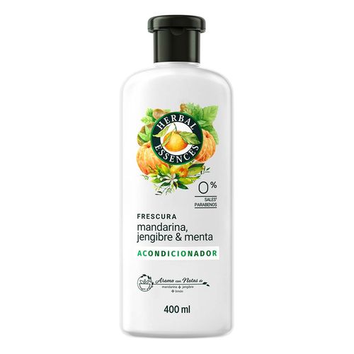 Acondicionador Herbal Essences Frescura Mandarina, Jengibre & Menta 400ml
